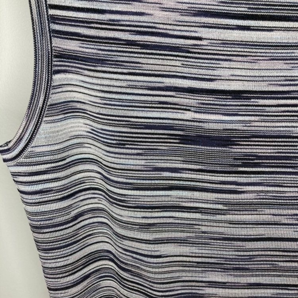 Karen Millen Knit Striped Fit & Flare Dress Sz 3 - image 5